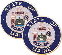 Maine State Seal Lapel Pins