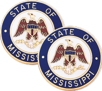 Mississippi State Seal Lapel Pins
