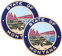 Montana State Seal Lapel Pins