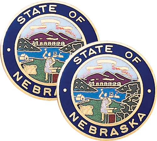 Nebraska State Seal Lapel Pins