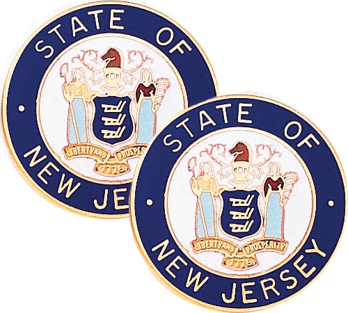 New Jersey State Seal Lapel Pins