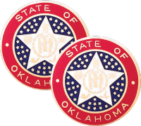 Oklahoma State Seal Lapel Pins