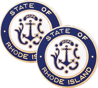 Rhode Island State Seal Lapel Pins