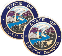 South Dakota State Seal Lapel Pins