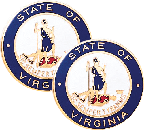 State Of Virginia Lapel Pins