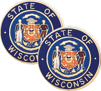 Wisconsin State Seal Lapel Pin