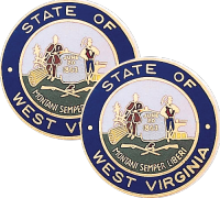 West Virginia State Seal Lapel Pins