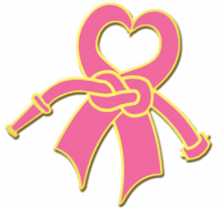 Breast Cancer Awareness Fire Heart Pin