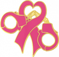 Breast Cancer Awareness Heart Ribbon Pin