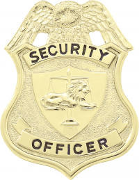 Security Officer Badge with Eagle