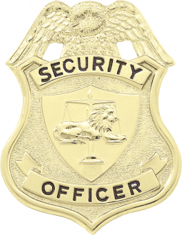 Security Officer Badge with Eagle