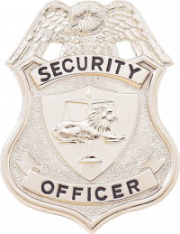 Security Officer Badge with Eagle