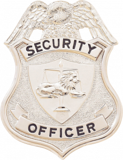 Security Officer Badge with Eagle