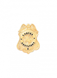Miniature Shield Badge with Fire Scramble Center