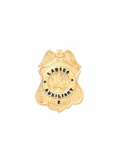 Miniature Shield Badge with Fire Scramble Center
