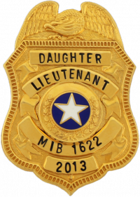 Miniature Shield Badge with Eagle