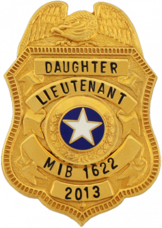 Miniature Shield Badge with Eagle