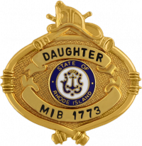 Miniature Fire Badge with Helmet Top