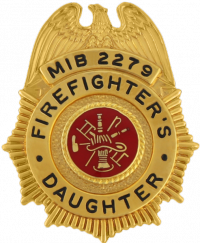 Miniature Sunburst Badge with Eagle