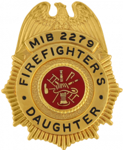 Miniature Sunburst Badge with Eagle