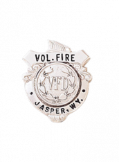 Miniature Badge with Fire Helmet