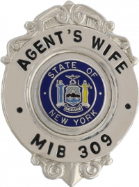 Miniature Circle Badge with Eagle