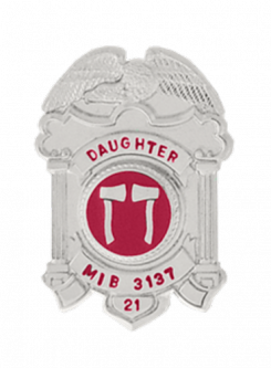 Miniature Shield Badge with Eagle
