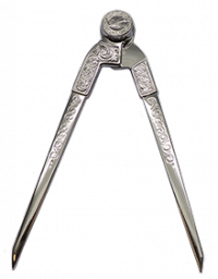 Detailed Ornate Alter Compass 4"