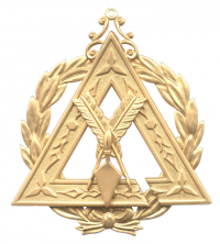 Recorder Jewel With Wreath and 1/8" Cut Out