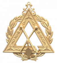 Steward Jewel With Wreath and 1/8" Cut Out