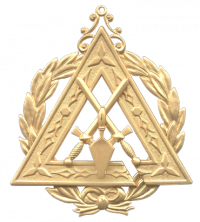 Captain Guard Jewel With Wreath and Cut Out