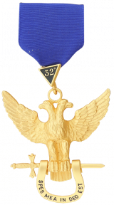 32 Degree Jewel with Ribbon