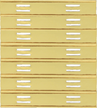 3/8" Customizable Slide Bar Holder Configuration for 14 Bars