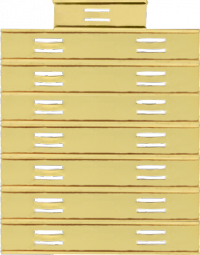 5/16" Customizable Slide Bar Holder Configuration for 15 Bars