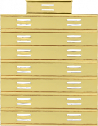 3/8" Customizable Slide Bar Holder Configuration for 15 Bars