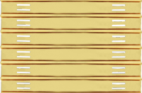 3/8" Slide Bar Holder Which Holds 18 Commendation Bars