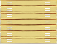 3/8" Commendation Bar Slide Holder for 21 Bars