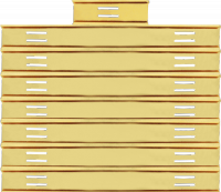 3/8" Commendation Bar Slide Holder 22 Bars