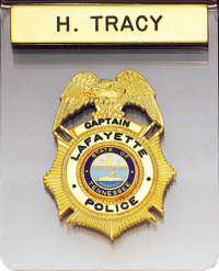 Clearview Plastic Badge Holder with Hi-Glo Namebar