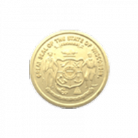 Plain Wisconsin State Seal