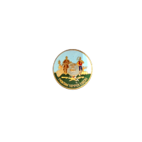 West Virginia State Seal with no Rim
