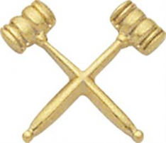 Crossed Gavels Insignia C100XT