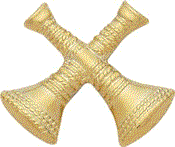 Two Crossed Horn Insignia C118-L