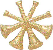 Four Crossed Horn Insignia C122-L