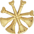 Four Crossed Horn Insignia C122-S