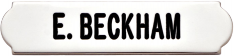 Name plate style C558-B