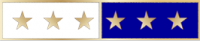 Commendation bar with 6 stars C580_6