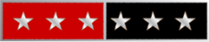 Commendation bar with 6 stars C580_6