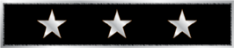 Commendation bar with three stars C707B