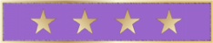Commendation bar with four stars C707C